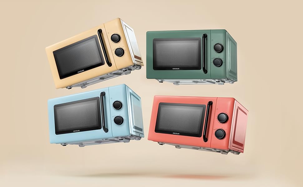 Мікрохвильова піч Cecotec Proclean 3010 Зелена, 20 л, 700 Вт, механічна