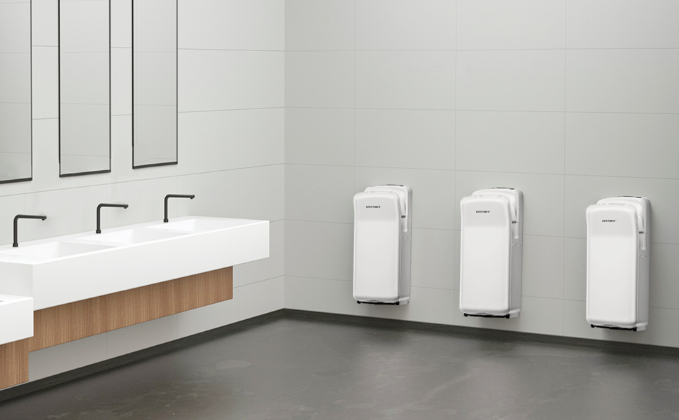 Електричний сушар для рук AnyDry 2005H з HEPA-фільтром, комерційний, 1750-2050W, швидке сушіння (7-10 сек)