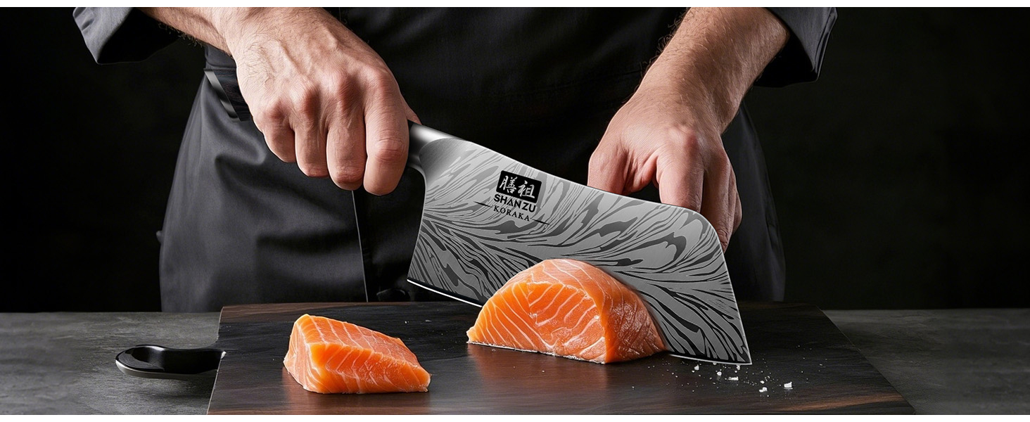 Японський кухонний ніж SHAN ZU з порошкової сталі, професійний шеф-ніж, 18 см