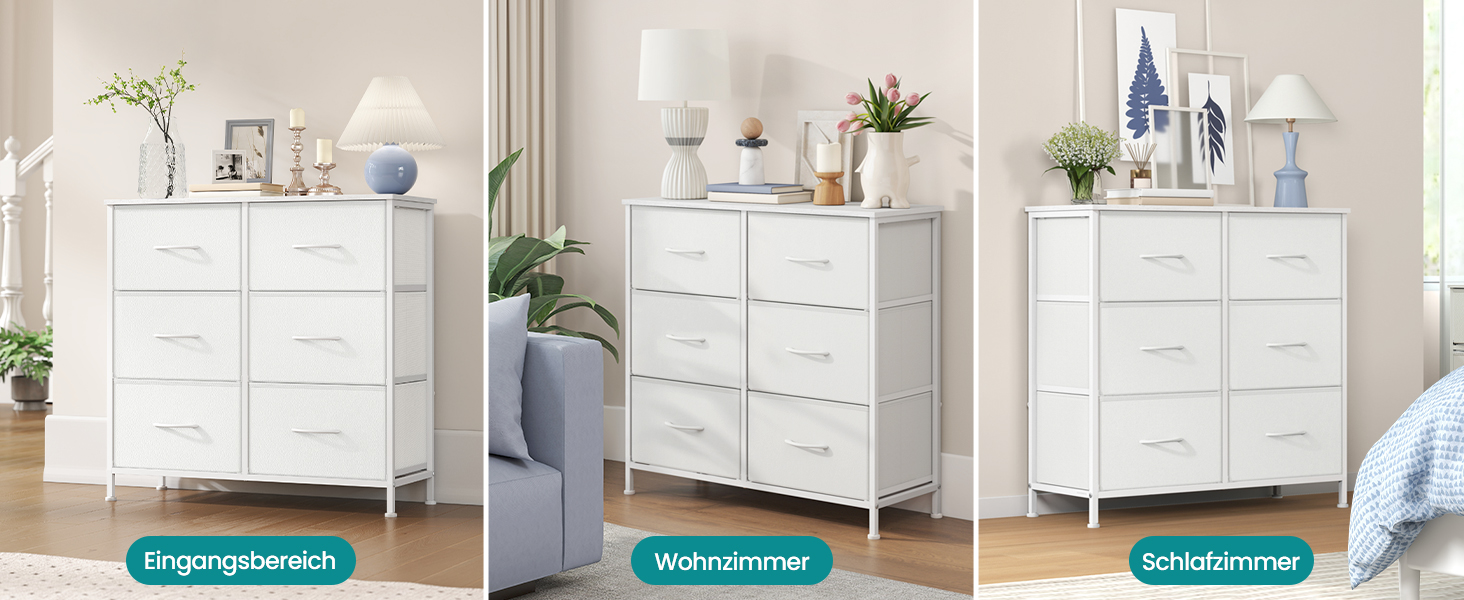 Комод SONGMICS з 8 висувними ящиками, шафа для зберігання, сталь, MDF, фліс, для спальні, прихожої, вітальні, вінтажний коричневий-чорний