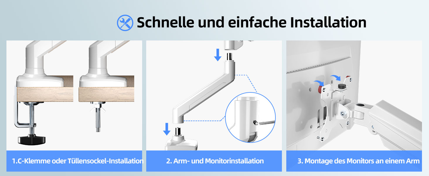 Кріплення для монітора Suptek MD01A: газ-амортизатор, 13-32