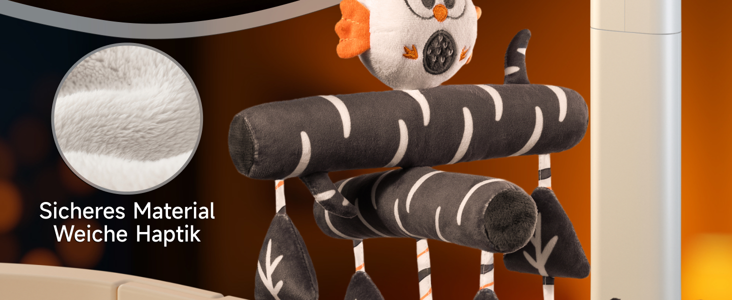 Мобіль для ліжечка TUMAMA 3 в 1 з проєкцією та музикою, іграшки для малюків від 0 до 12 місяців