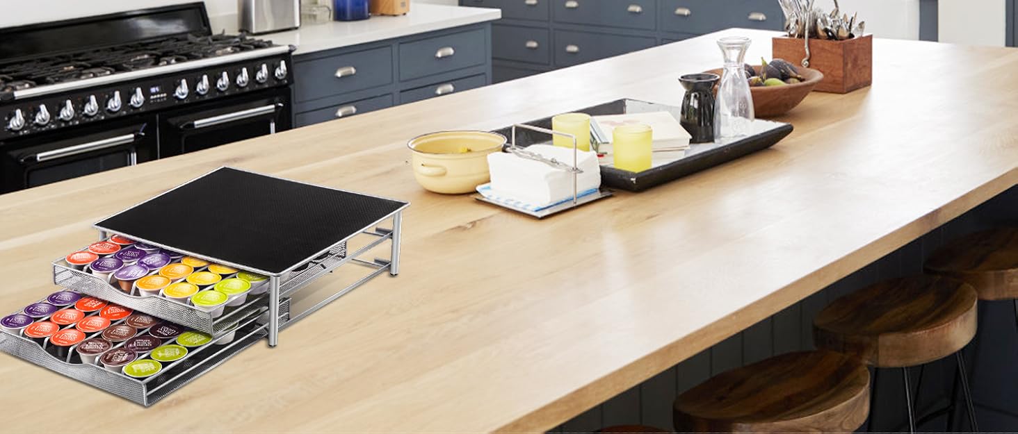 Підставка для капсул Nespresso Masthome, 60 капсул, скло, з серветкою для чищення