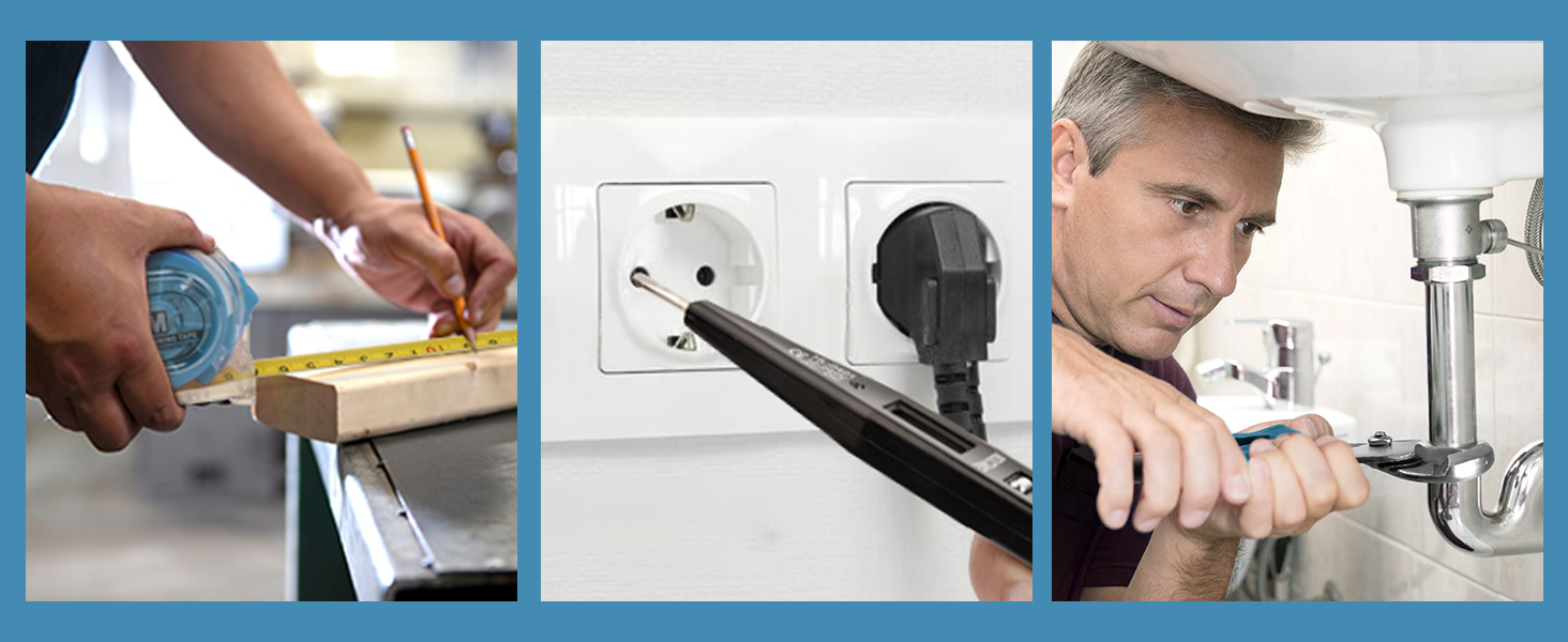 Набір інструментів Sundpey 148 предметів в кейсі: універсальний набір для дому та ремонту з викрутками, ключами, плоскогубцями та тестером напруги (синій)