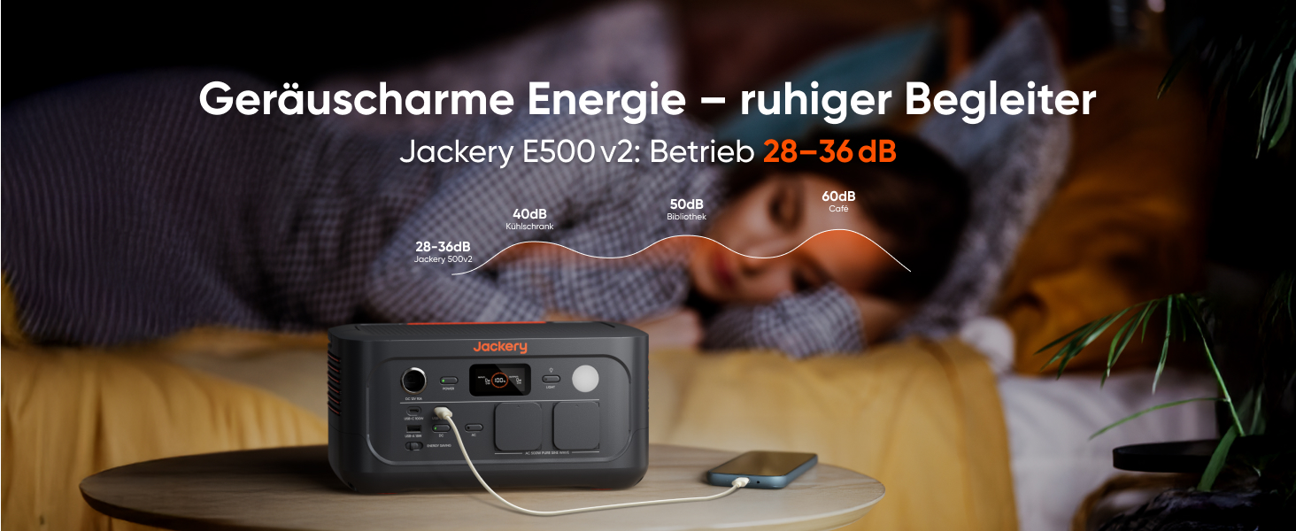 Портативна електростанція Jackery Explorer 500 V2, ємність 512 Wh, номінальна потужність 500 W, пікова потужність 1000 W