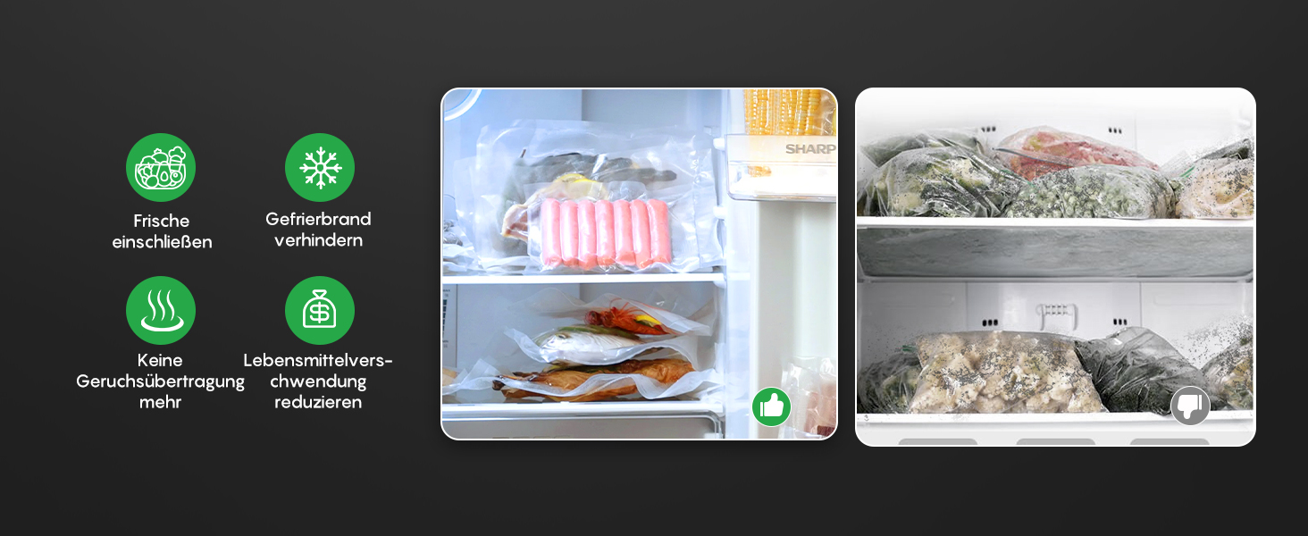 Вакууматор FRESKO AutoMax для продуктів, 140 Вт, 18 л/хв, з вбудованим різаком для пакетів, сріблястий