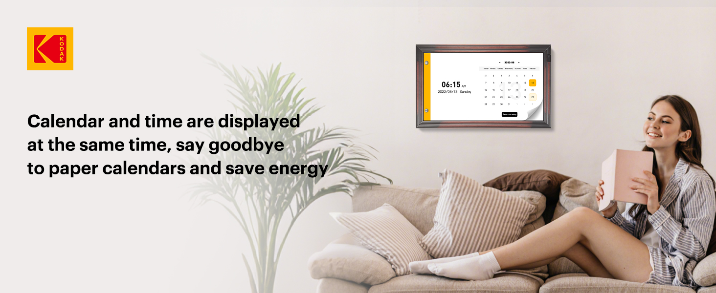 Цифровий фотоальбом Kodak 10 дюймів з Wi-Fi, 32GB, IPS HD сенсорний екран, авто-поворот, для дому та офісу