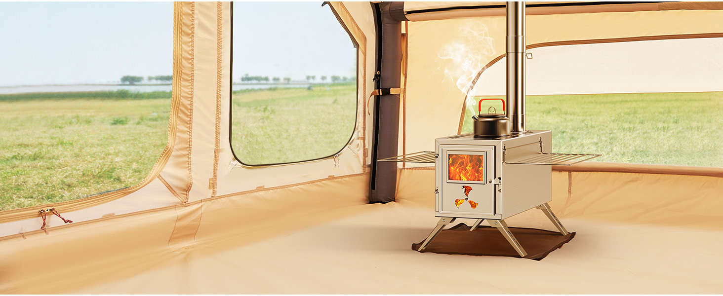 Надувний намет для кемпінгу Oxford 4-6 осіб, водонепроникний, Air Glamping - швидкозбірний намет для відпочинку на природі