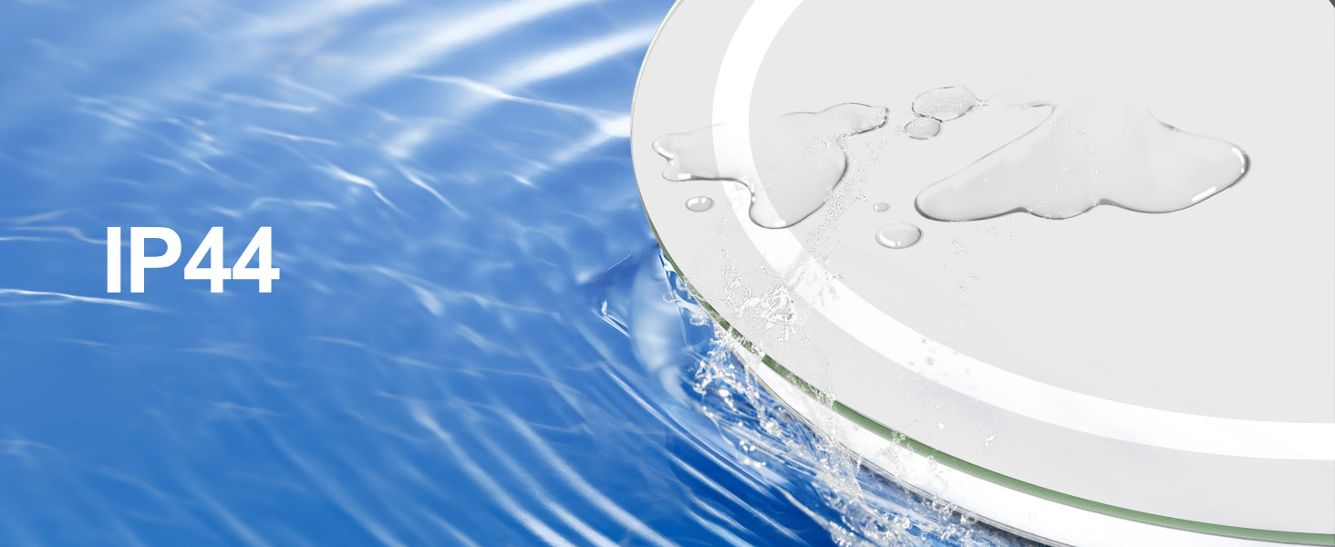 LED дзеркало для ванної кімнати 60x80 см з підсвічуванням, 3 кольори, регулювання яскравості, протитуманне покриття, сенсорне управління