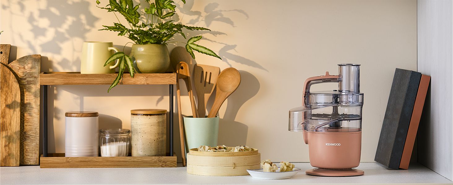 Кухонний комбайн Kenwood MultiPro Go FDP22.130GY: компактний, 650 Вт, 1.3 л, для нарізки, натирання, пюрування та замішування тіста, блакитний (Express Serve)