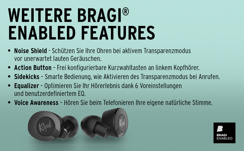 Бездротові навушники Klipsch II True Wireless ANC Gun Metal, універсальний розмір, шумозаглушення