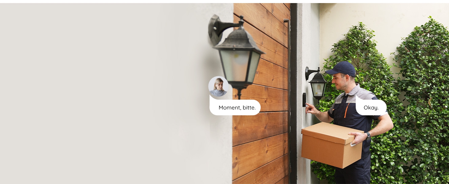 Відеодзвінок Reolink 5MP PoE з Чаймом, UHD, 180° Ultraweitwinkel, двосторонній аудіо, розпізнавання осіб, водонепроникний, з сигналізацією, сумісний з NVR