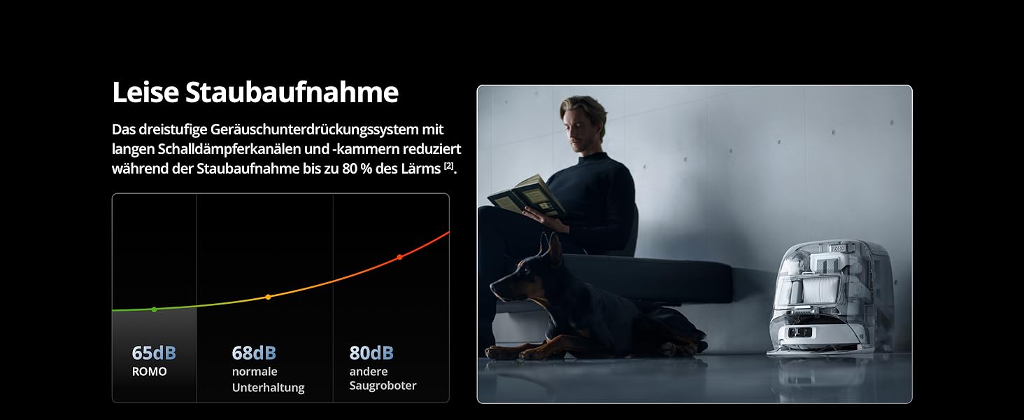 Робот-пилосос DJI ROMO S з функцією миття підлоги, 25000 Па потужність всмоктування, розпізнавання перешкод рівня дрона, два роботизовані руки, 200 днів без обслуговування, автоматичне очищення та сушіння моп-насадки (DJI ROMO P (версія з баком для води))