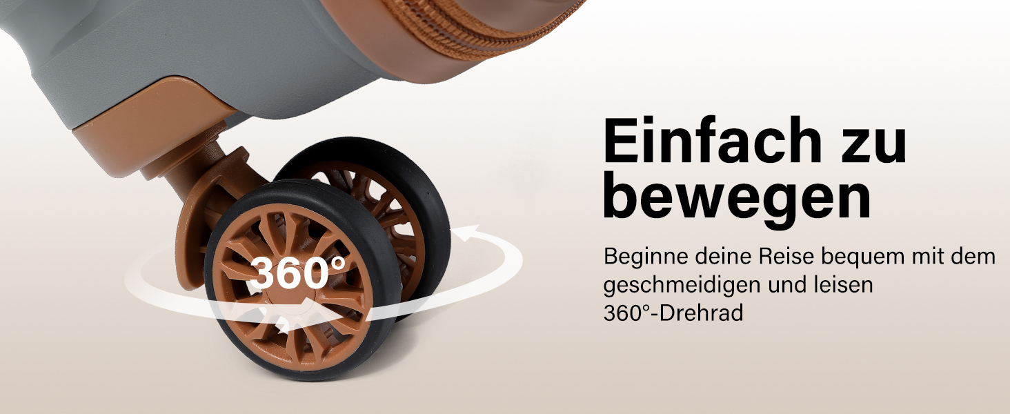 KONO Чемодан середнього розміру 65 см з поліпропілену з TSA замком, 65x46x26.5 см (Крем-білий)