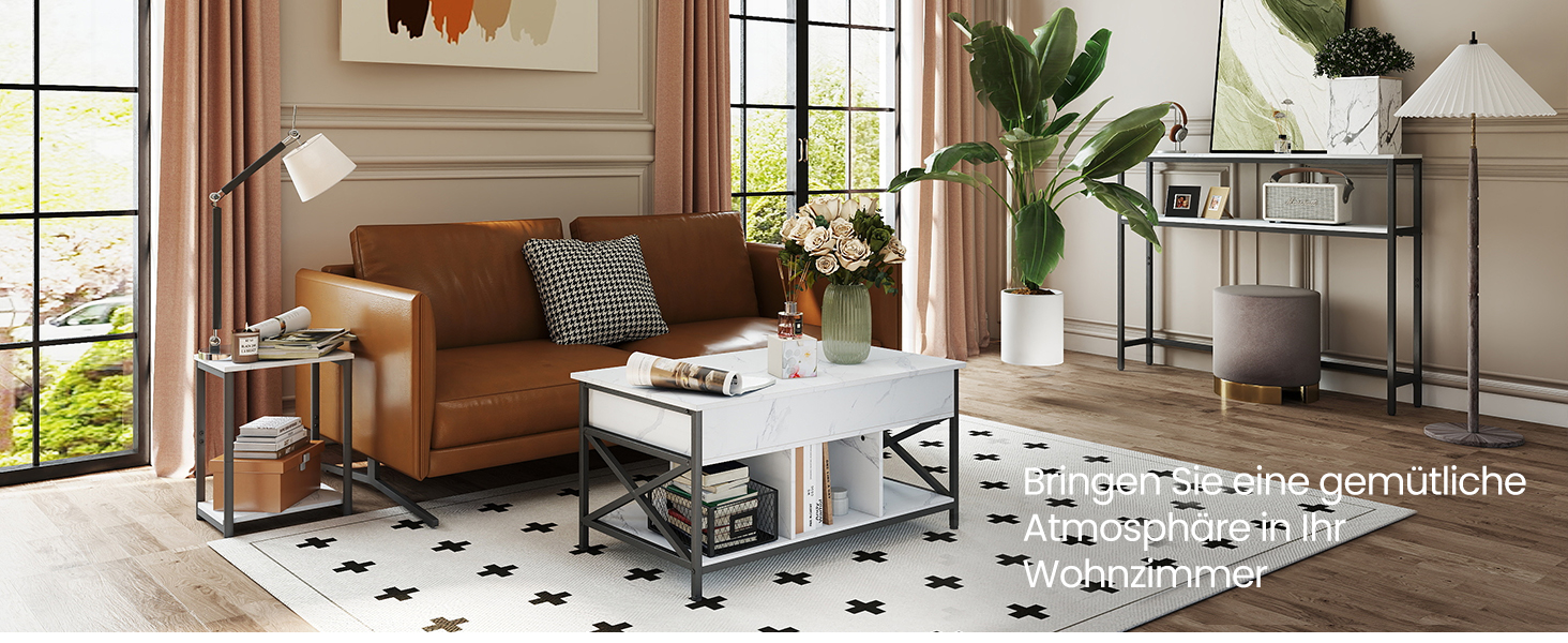 Консоль VASAGLE - вузький столик для вітальні/коридору з 2 полицями, 20 x 100 x 80 см, сірий/чорний, LNT131B22