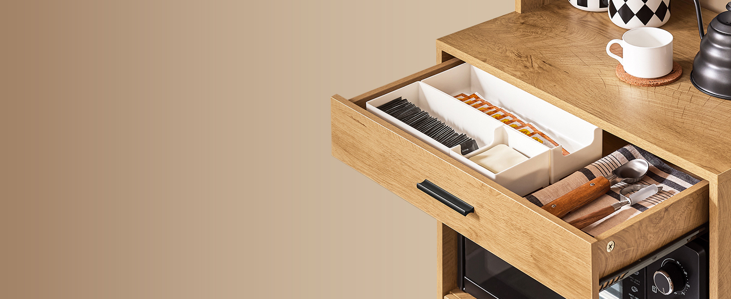 Кухонна шафа SoBuy з мікрохвильовою нішею (Ø6 см) та жалюзі-дверцятами, буфет, багатофункціональна шафа, меблі для кухні та вітальні, дуб-чорний, 107×40×85 см, FSB103-N