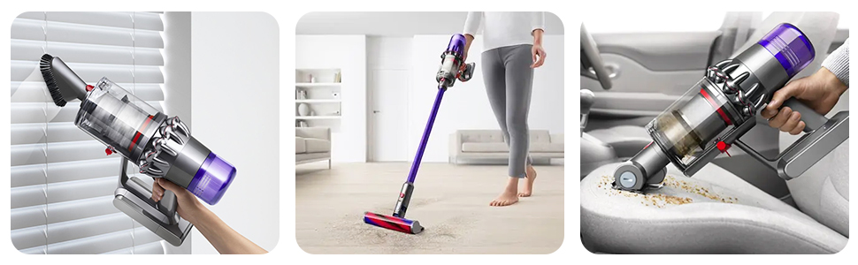 Набір з 4 фільтрів HEPA для Dyson V11/V12, який можна мити, включаючи щітку, заміна для 971517-01