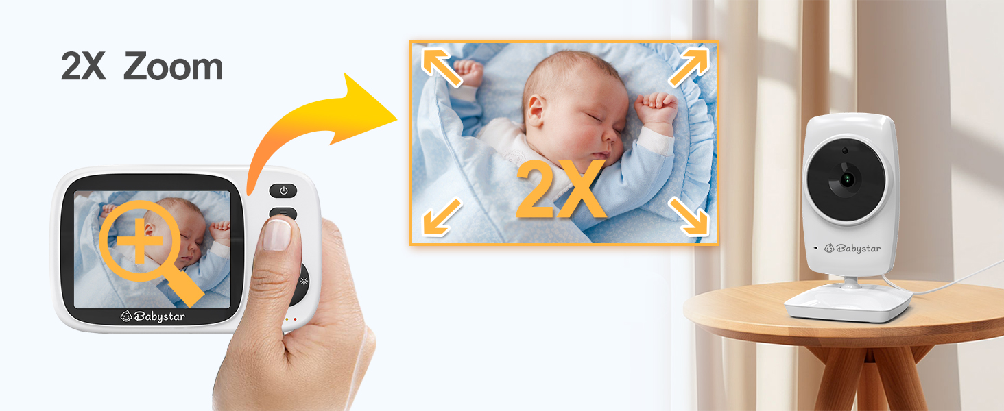 Відеоняня Babystar з камерою та екраном 3.2