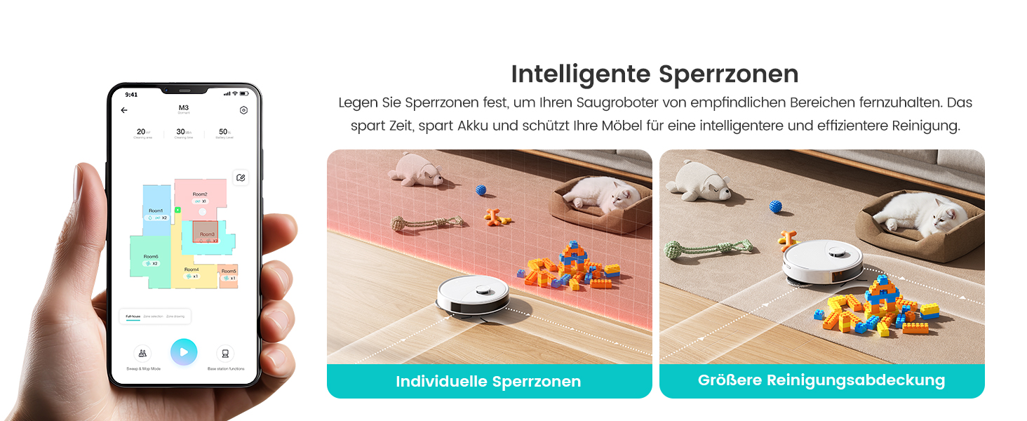 Робот-пилосос LEFANT M3 Gen2 з функцією миття, 12000Pa, автоматичне очищення, LiDAR, розпізнавання килима, керування через додаток Freemove 3.0 та голосове керування, 8 тижнів бездротової роботи