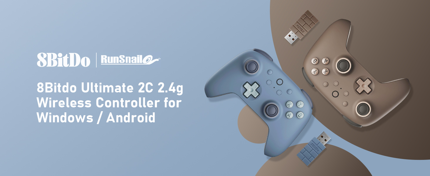 8BitDo Ultimate 2C: Бездротовий контролер для PC та Android (1000Hz, Hall-ефекти)