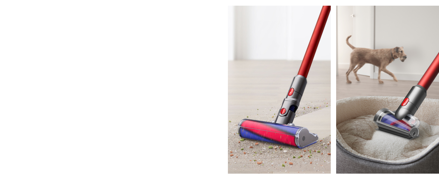 Пилосос бездротовий Dyson V11™ Fluffy (Nickel/Rot) – 185 Airwatt, 60 хвилин роботи, технологія видалення шерсті