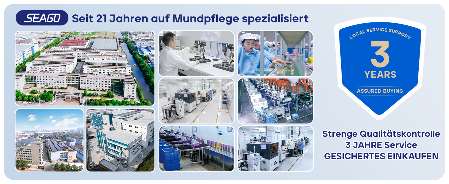 Електрична зубна щітка Seago SG-2316 (зелена) з 10 насадками, тиха, для подорожей, з тримачем та кейсом, ультразвукова, акумулятор 60 днів, таймер для дорослих