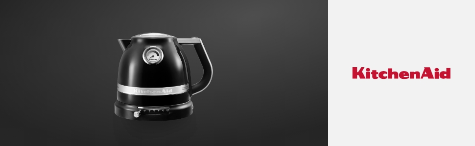 Електричний чайник KitchenAid 1.5L з регулюванням температури, фільтром від накипу та індикатором (Onyx Black)