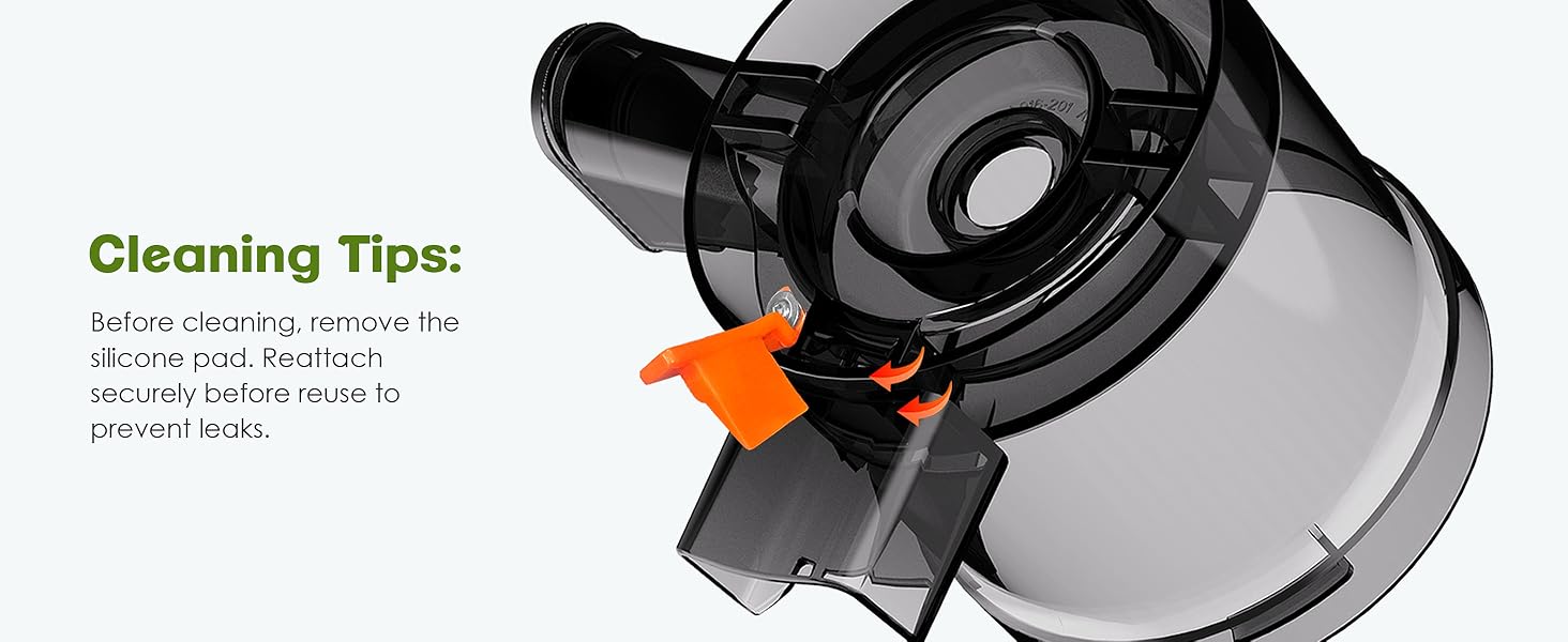 Фреш-прес Fretta Slow Juicer: повільний соковитискач з нержавіючої сталі, 135 мм, 1.8 л, з функцією реверсу, BPA Free, 250W сірий