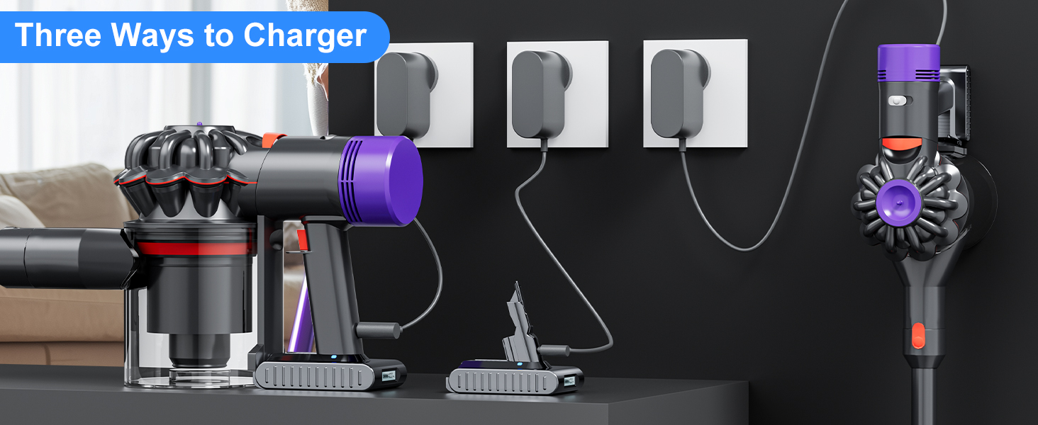 Акумулятор для пилососа Dyson V7 SV11 (225403, 229687) з LCD-дисплеєм, змінний АКБ для моделей Animal, Motorhead, Trigger, Fluffy, Mattress, Absolute, сірий