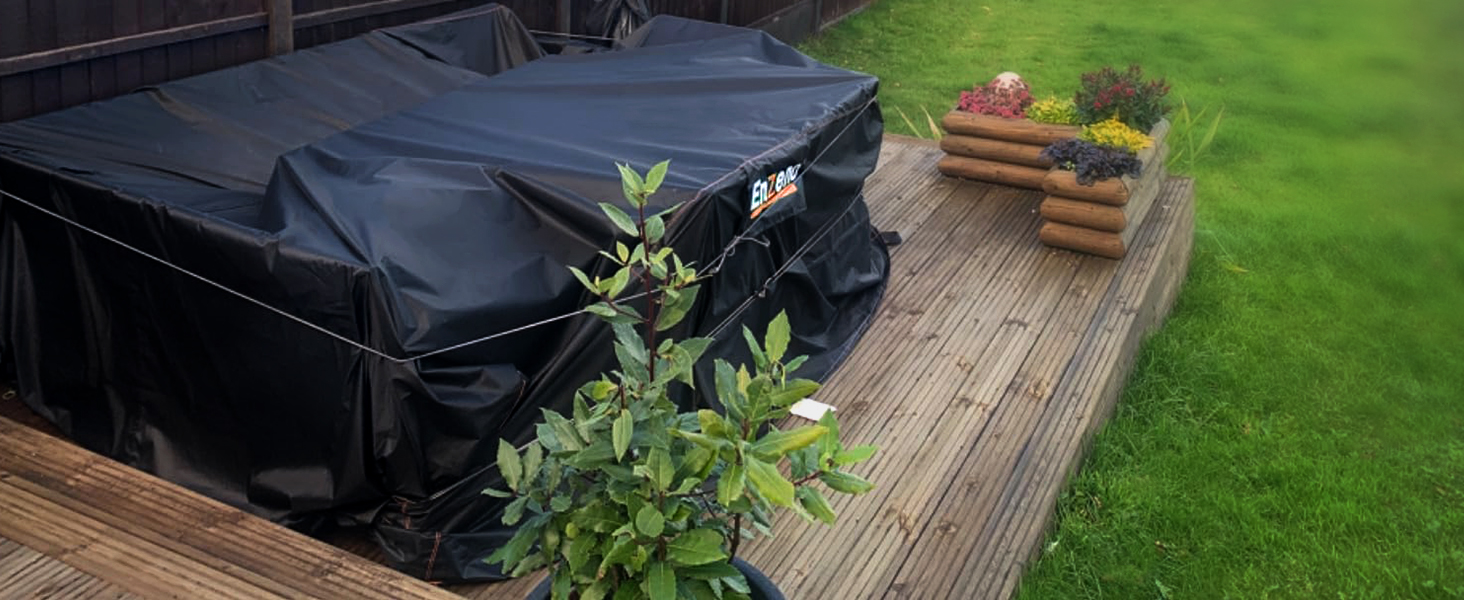 Чохол для садовой мебели Enzeno 200x160x74 см, водонепроникний, з оксфордської тканини, захисний чохол для садовой lounge мебели, зимовий захист, для садового столу