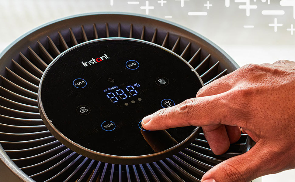 Повітряний Очищувач AP100: Ефективне видалення бактерій, вірусів та плісняви. 3-in-1 Hepa фільтр для дому та офісу. Чорний колір