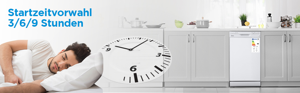 Посудомийна машина Midea SF 3.45N PRO: 9 комплектів, Inox, Wi-Fi, 47 dB, 45 см, енергоклас E