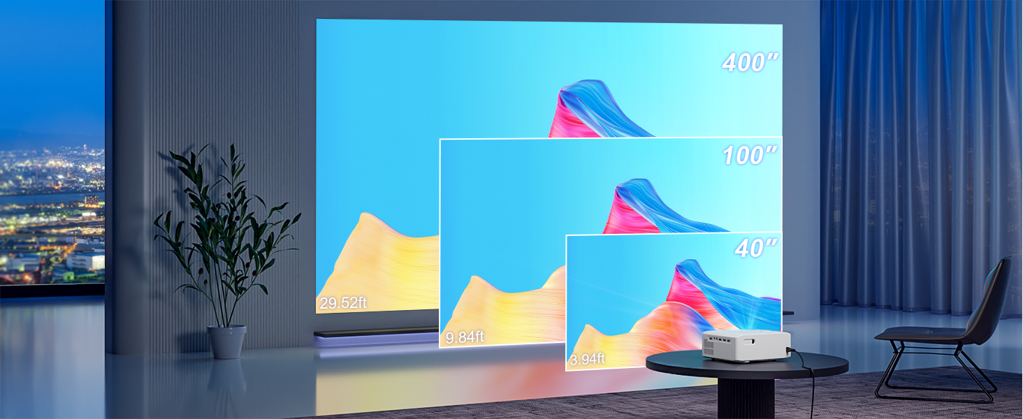 Smart Beamer 4K VISSPL: Проектор для дому та вулиці з Dolby Audio, автофокусом та WiFi 6