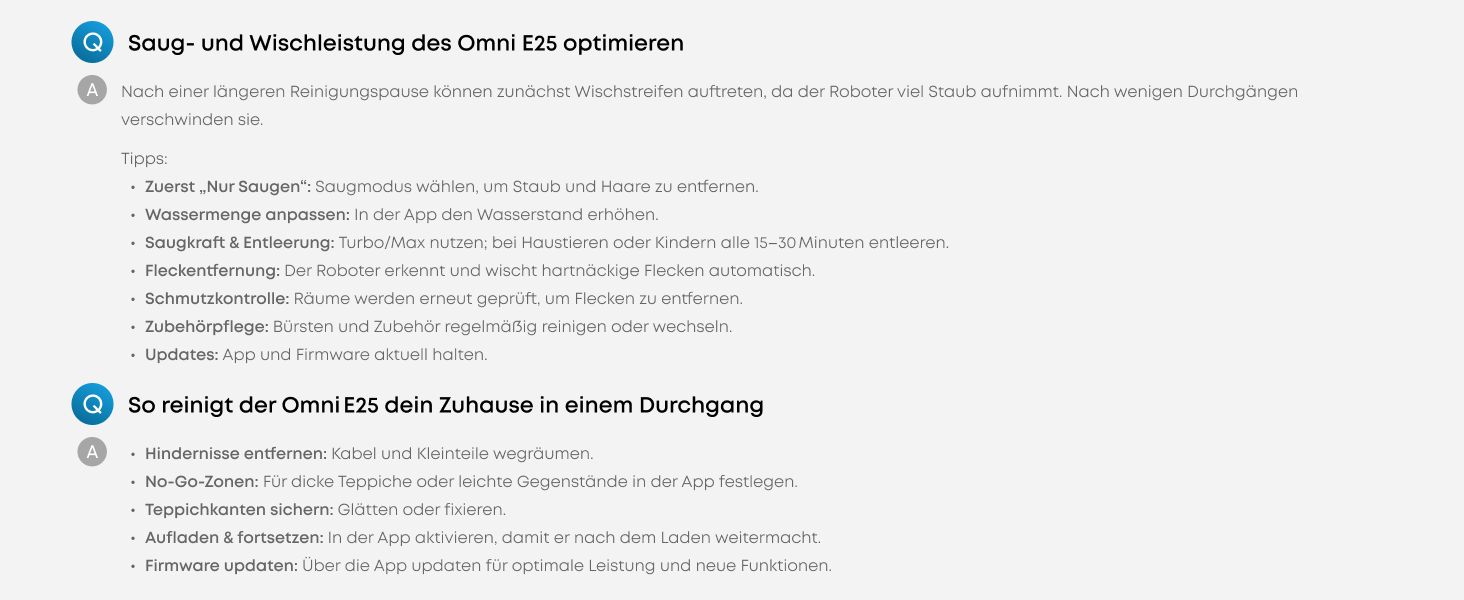 Робот-пилосос Eufy Omni E25 HydroJet з функцією миття, 20000Pa, Turbo-сила всмоктування, щітки DuroSpiral, CornerRover для кутів, станція All-in-One, для тварин та дітей