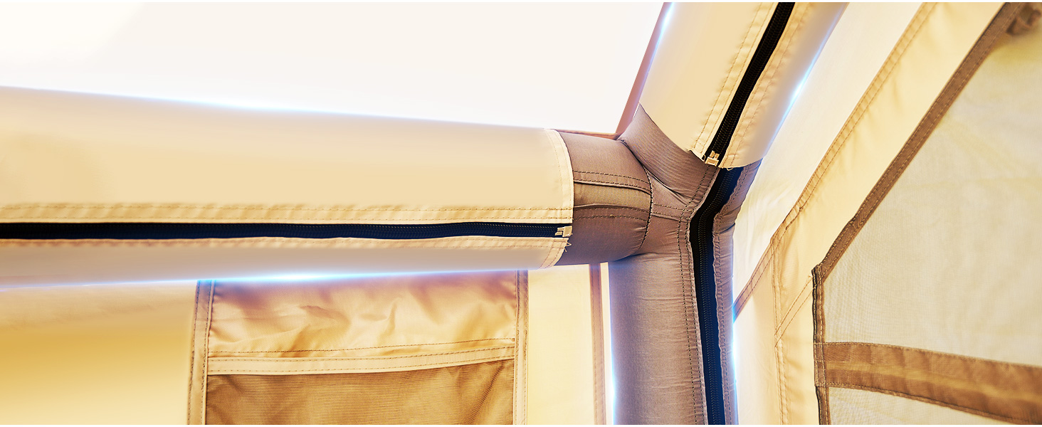 Надувний намет для кемпінгу Oxford 4-6 осіб, водонепроникний, Air Glamping - швидкозбірний намет для відпочинку на природі