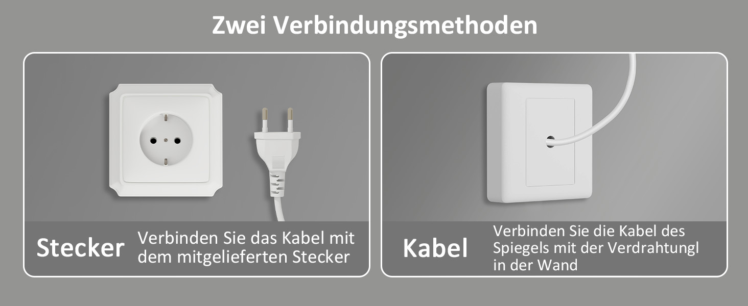 Дзеркало для ванної кімнати YOURLITE з підсвічуванням, 85x55 см, LED, сенсорне керування, 3 кольори світла, регулювання яскравості, антизапар, горизонтальне/вертикальне, IP44, білий (Silver-5070)