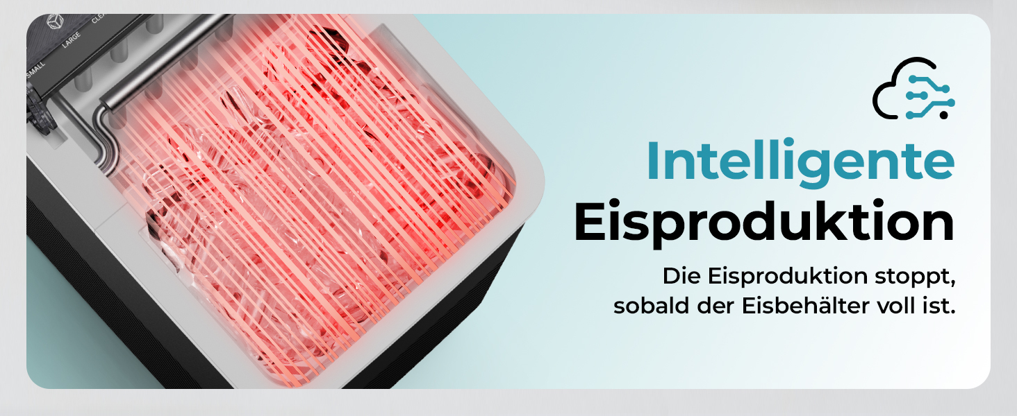 Машина для приготування льоду EUHOMY, компактний дизайн, однокнопкове керування, 9 кубиків льоду у 2 розмірах, автоматичне очищення, інтелектуальні сповіщення, прозорий кришка, чорний колір, для офісу/кухні/спальні, продуктивність 12 кг/24 год