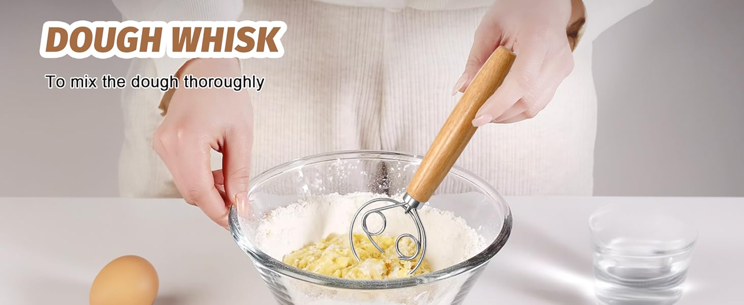 Набір для випічки хліба Brot: 2 корзини (23см круглі, 25см овальні), тейгшкребок, мішалка, тканинний вкладиш & лам, 100% ротанг