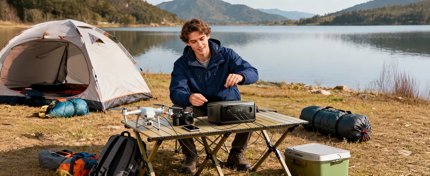 Портативна електростанція ALLPOWERS VOLIX P300, ємність 256 Wh, номінальна потужність 300 W, пікова потужність 600 W