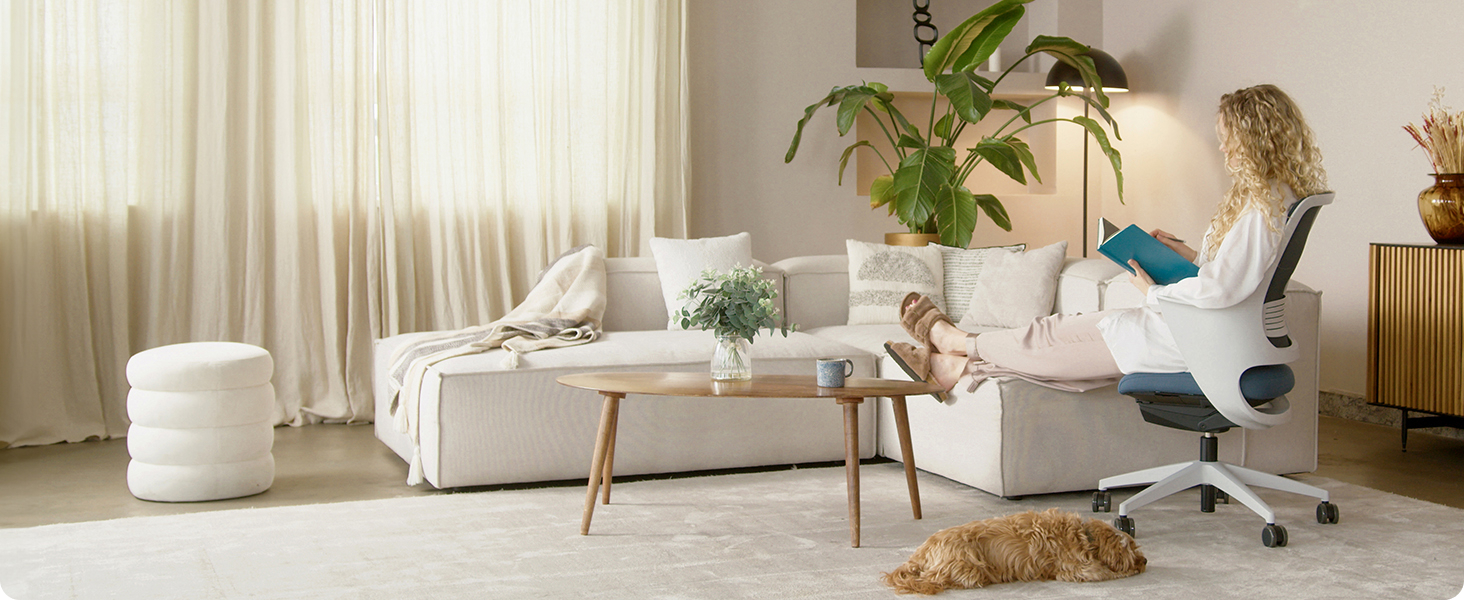 Ergotopia WellBack: Ергономічне крісло для офісу та дому, Made in Germany, з підтримкою попереку та синхро-механізмом, білий каркас, сірий колір