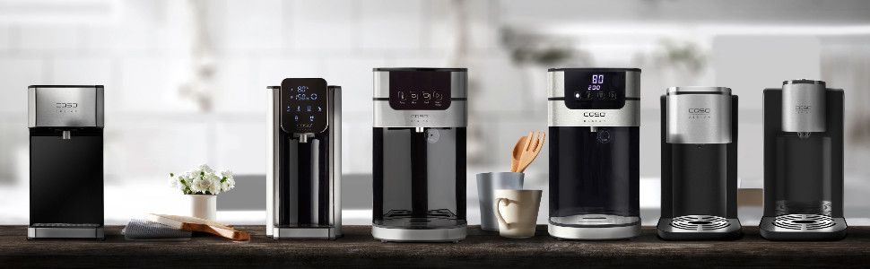 CASO PerfectCup 1000 Pro – Професійний дозатор гарячої води, 2600 Вт, об'єм бака 4 літри, регулювання температури 70-100°C, для офісів та буфетів