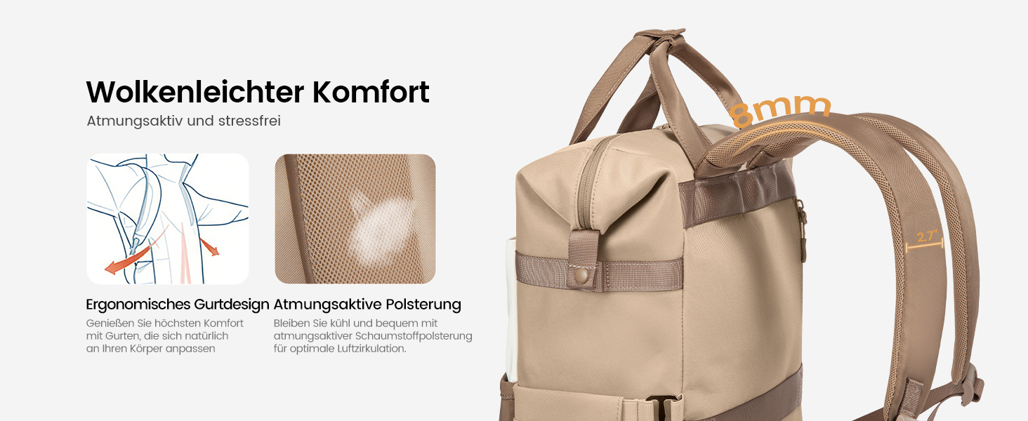 LOVEVOOK Рюкзак для жінок з відділенням для ноутбука 15.6 дюймів, шкільний/туристичний/бізнес, водонепроникний, 15.6 дюймів, 1 Хакі