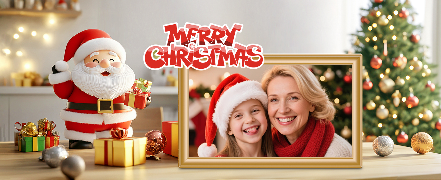 Цифровий фоторамка Frameo 10.1 дюйми, IPS, HD 1280x800, 32GB, Wi-Fi, автоповорот, Frameo App