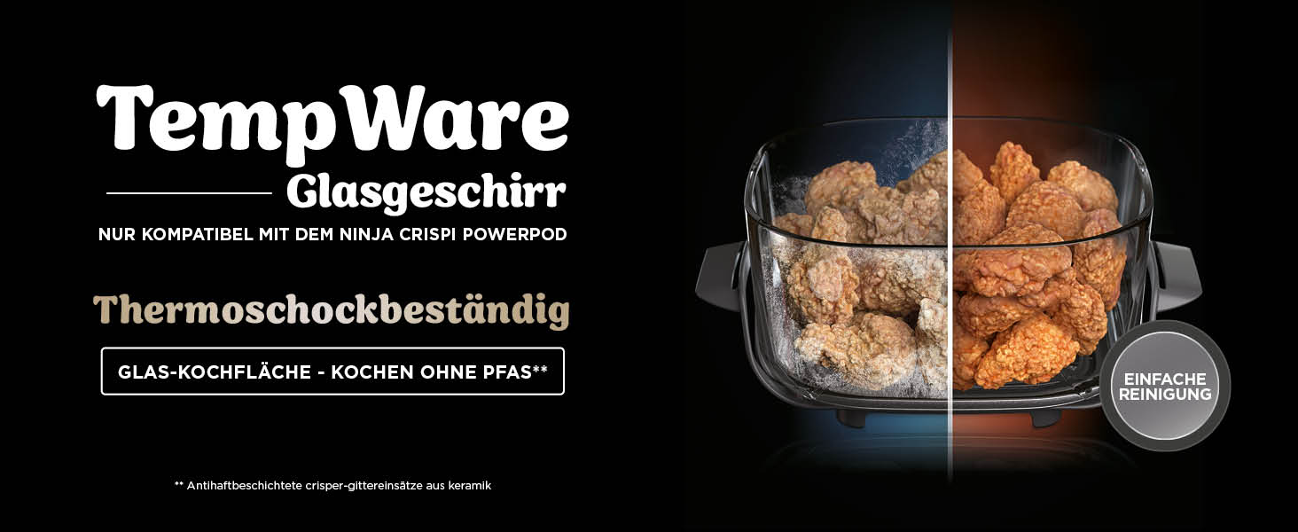 Ninja CRISPi Airfryer – фритюрниця-конвекційна піч, 3.8 л, 4-в-1, 1700 Вт, Stone Gold FN101EUSTGD