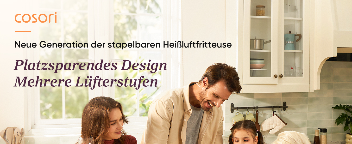 Фритюрниця без олії COSORI з 2 камерами, 10.8 л, срігау, з рецептами та нержавіючою сталлю