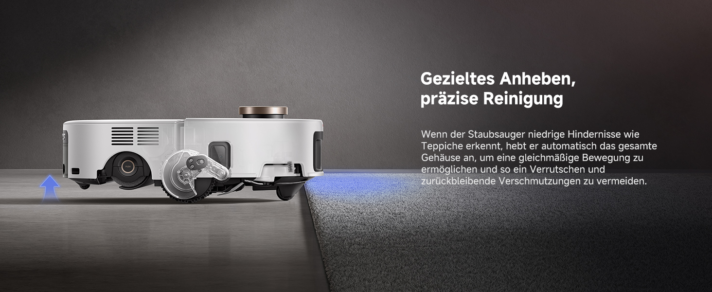 Робот-пилосос Mova V50 Ultra Complete з функцією миття: 24000 Па, 6 см перешкода, RGB AI, LED, 80°C миття, 63°C сушка, DuoSolution, Tricut