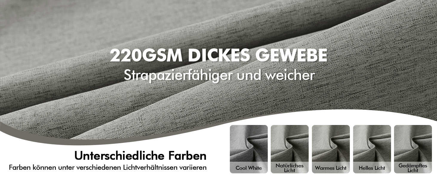 Шторка для душу MIULEE 120x200 см, льонова текстура, з чорною окантовкою, готельний стиль, водонепроникна, антигрибкова, тканинна, з 8-ма кільцями, сіра