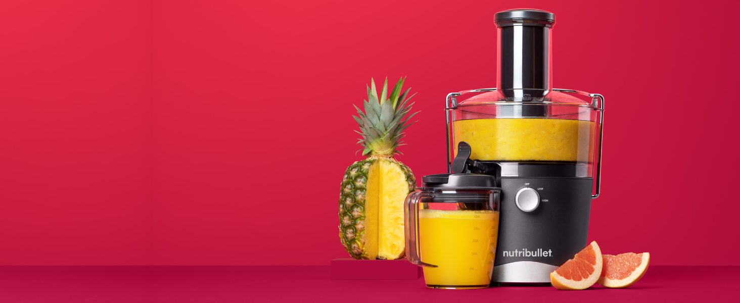 Соковижималка nutribullet, холодна соковижималка, екстрактор для фруктів і овочів, соковижималка для фруктів, щоденне використання, легко чиститься, контейнер для м'якоті 1.5 л, видання NBJ100G 2022 року