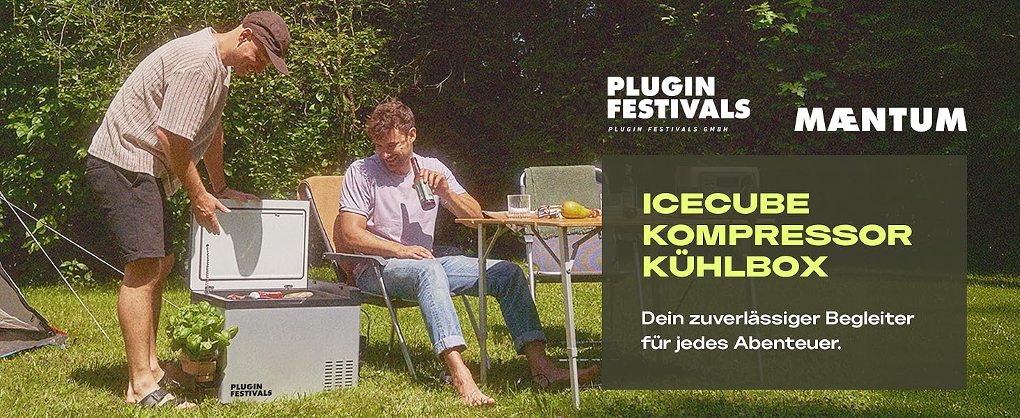 Електрична холодильна сумка Plug In Festivals - компресорна сумка-холодильник -20°C, 12V/230V, 40 літрів