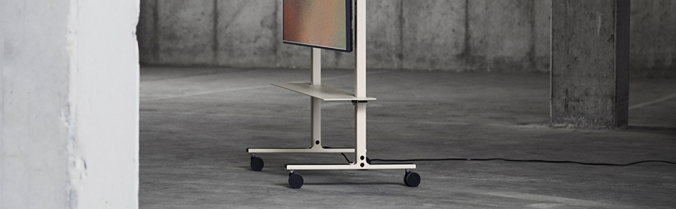 Підставка для телевізора на коліщатках, Rollin' Mushroom, сіра, 40-70 дюймів